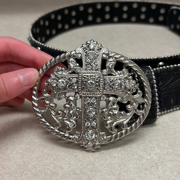 Black Bling Cross Belt - Picture 2 of 5